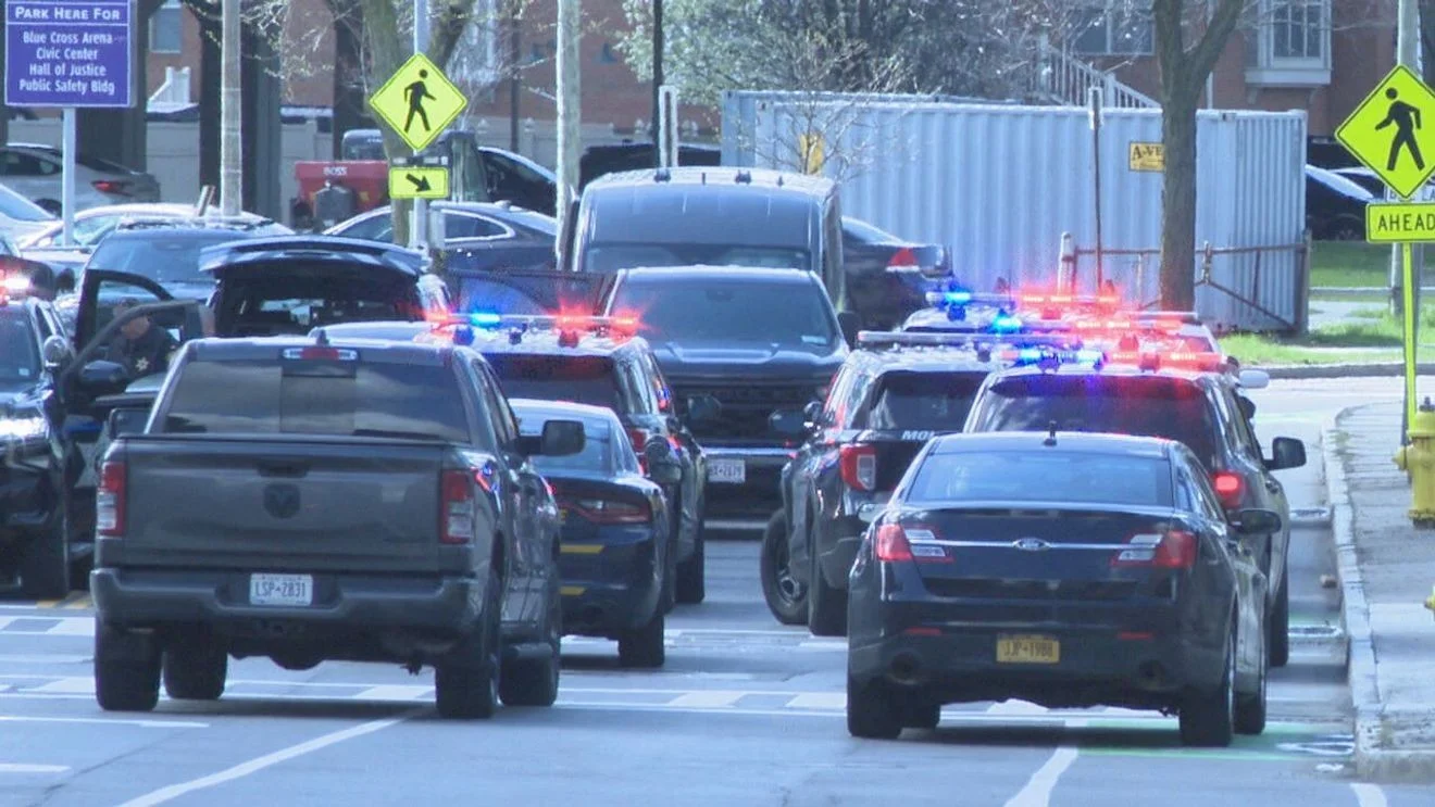 Taken suspect escapes custody, found in drainage pipe under Court Street Bridge