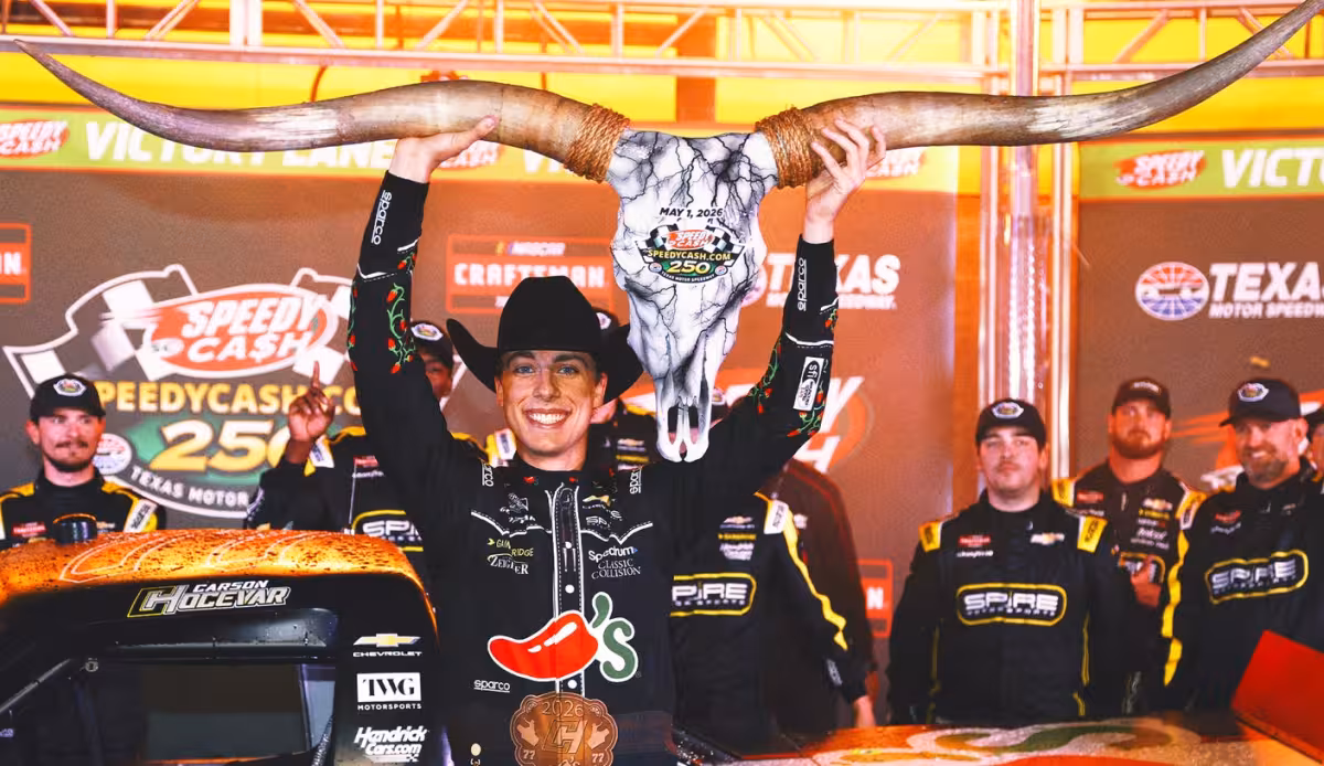 Chase Elliott looms as Carson Hocevar rides Talladega high into Texas