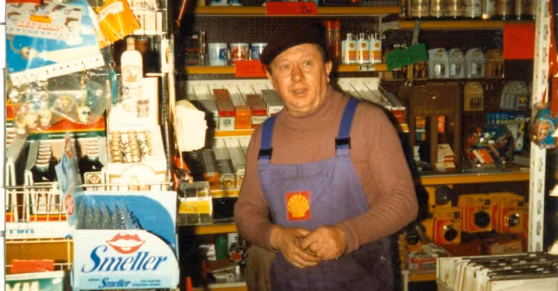 Als Alzeys Shell-Station noch einen Stammtisch hatte
