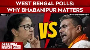 Suvendu Adhikari as TMC leads in Bhabanipur trends