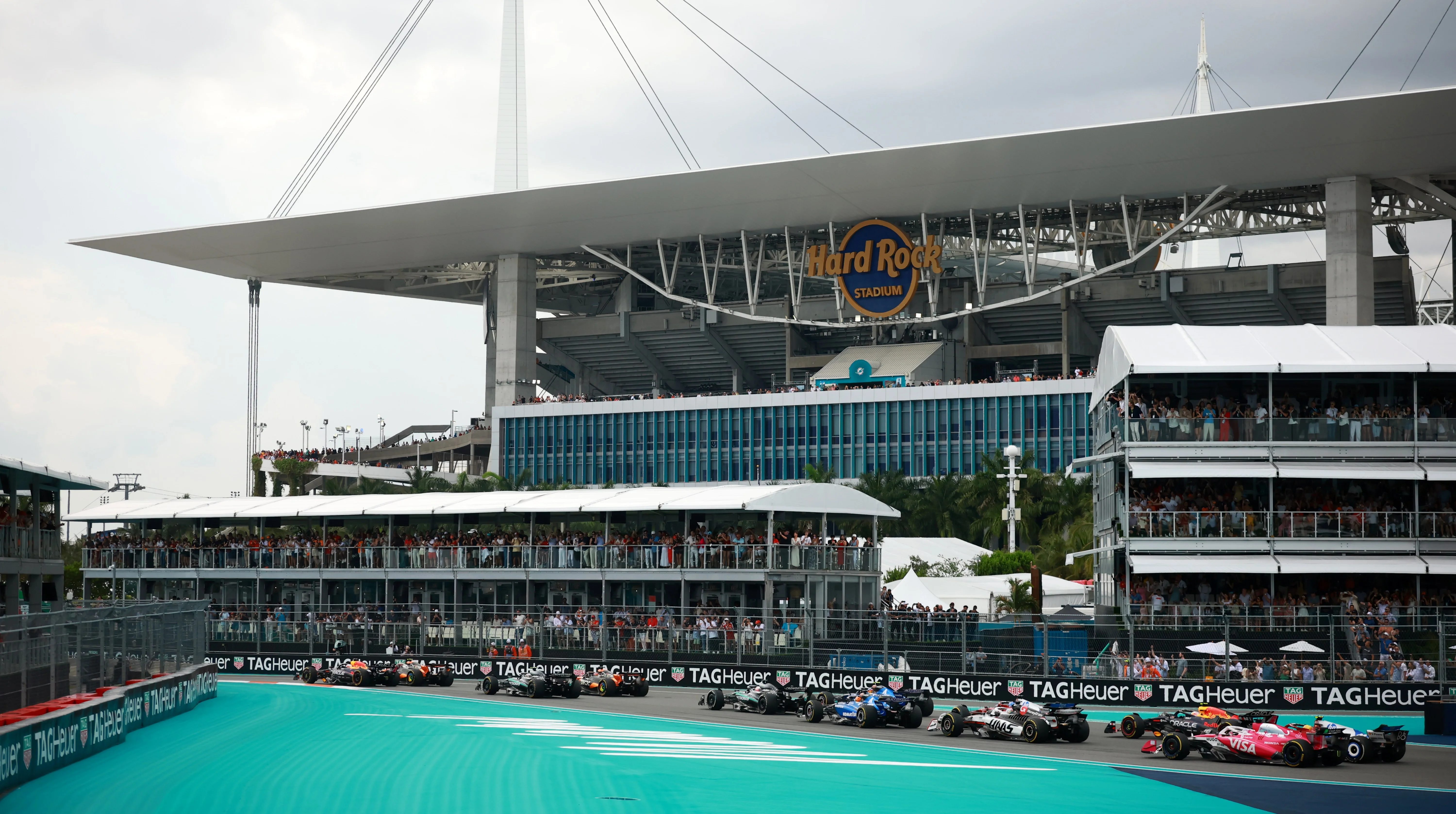 Tommy Hilfiger may be absent, but Miami Grand Prix brands are everywhere