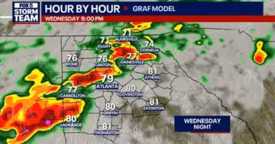 Flood risk rises for metro Atlanta as storms approach Wednesday night