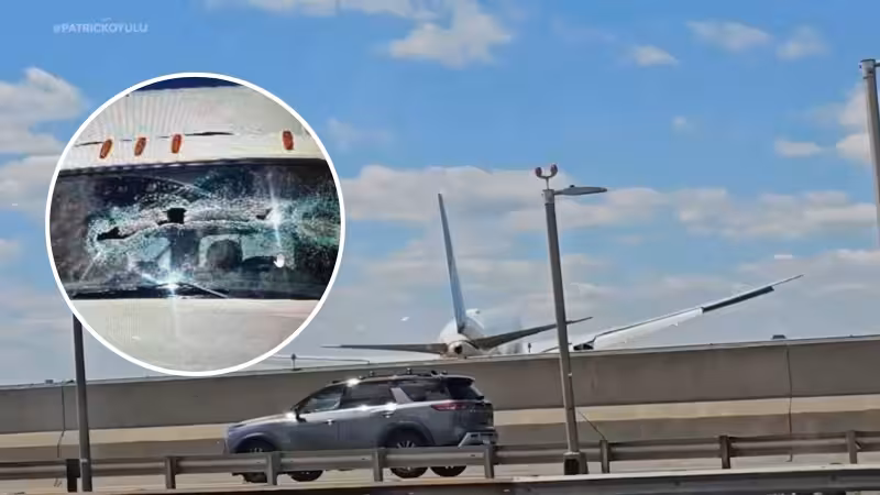 NTSB probes United Airlines flight that struck light pole on NJ Turnpike while landing at Newark