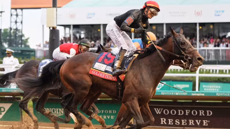 Kentucky Derby winner Golden Tempo won