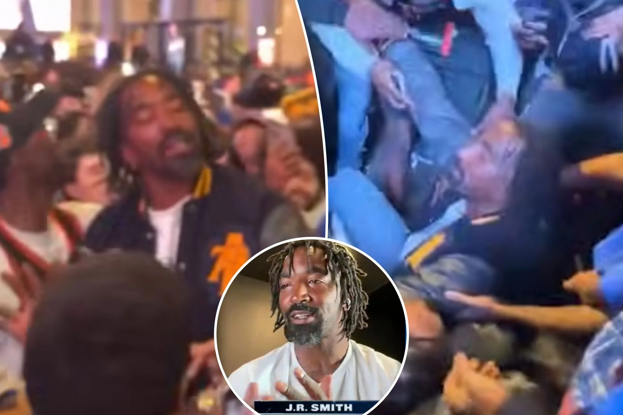 Jr Smith in Knicks crowd draws Draymond Green warning after Game 1