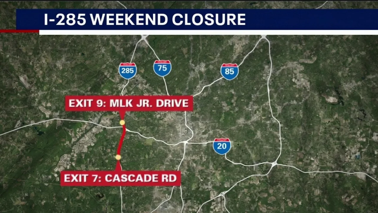 285 Shut Down South of I-20 for Weekend Reconstruction Work
