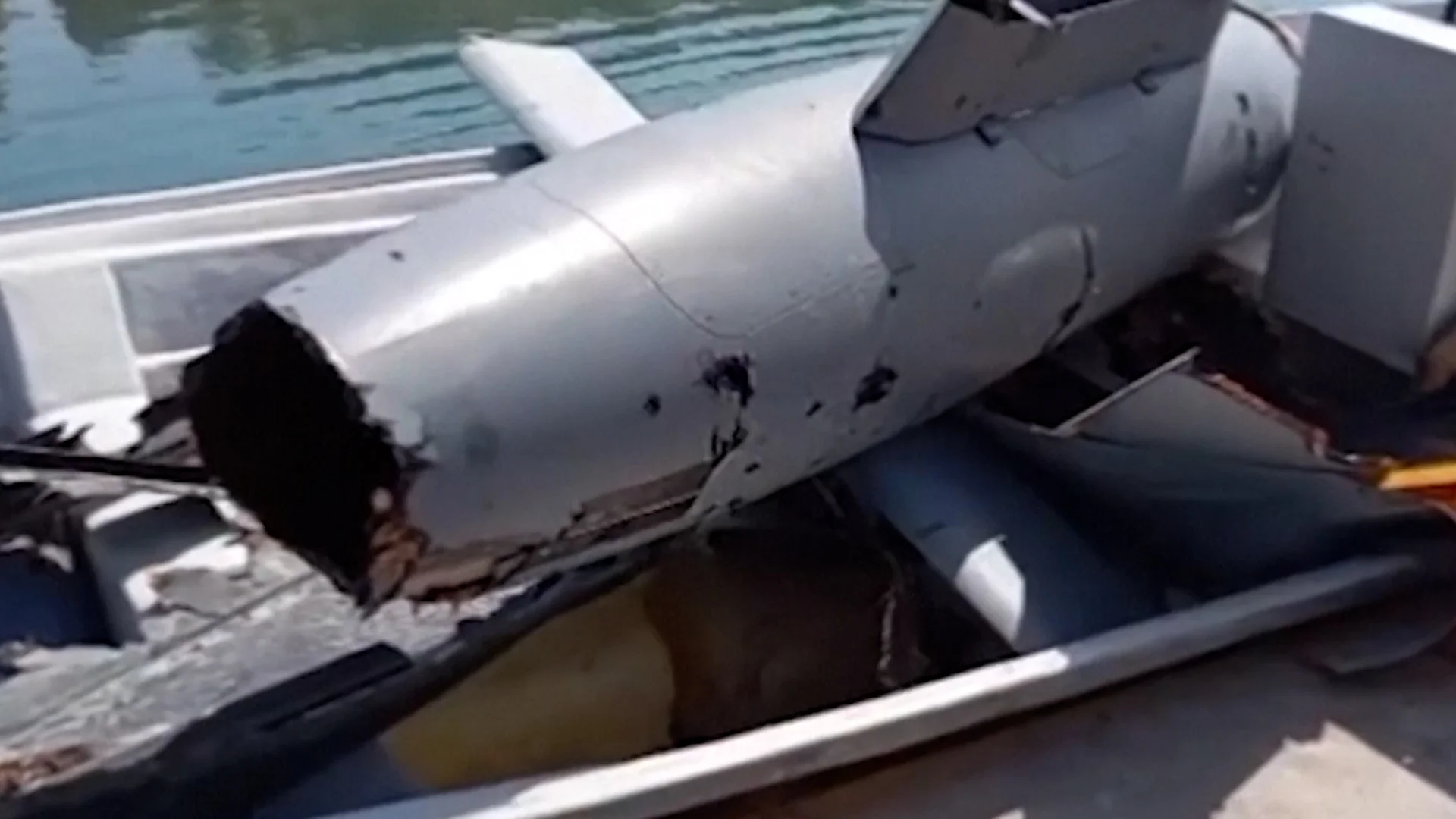 Qeshm Island video purports to show wreckage of US drone