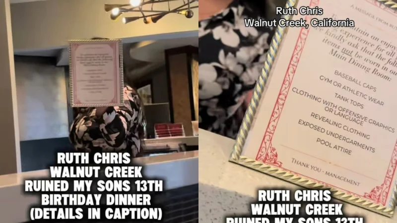 Ruth Chris accused of discrimination after family denied seating over tracksuit