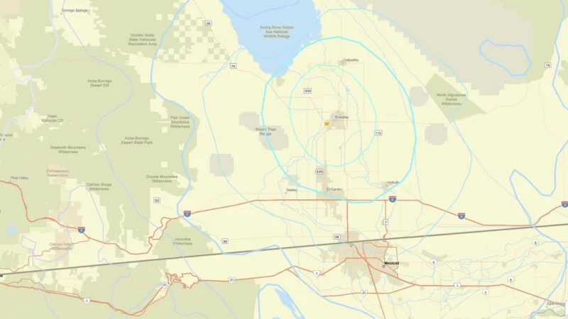 Earthquake Today Just Now: Series of quakes rattles Brawley, California