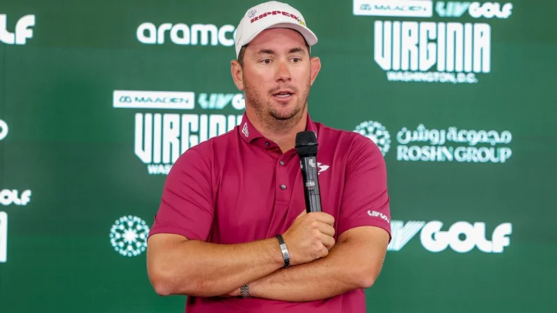 Liv Golf Virginia: Lucas Herbert takes six-shot lead after bogey-free 63