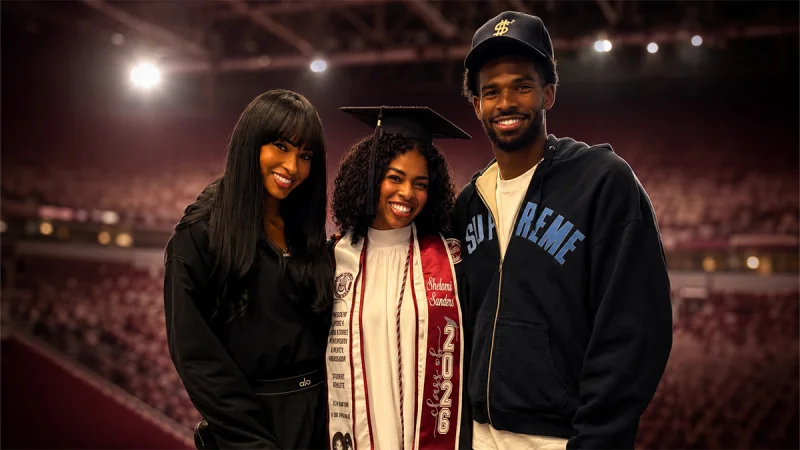 Shelomi Sanders graduates as Deion and Pilar Sanders reunite at ceremony