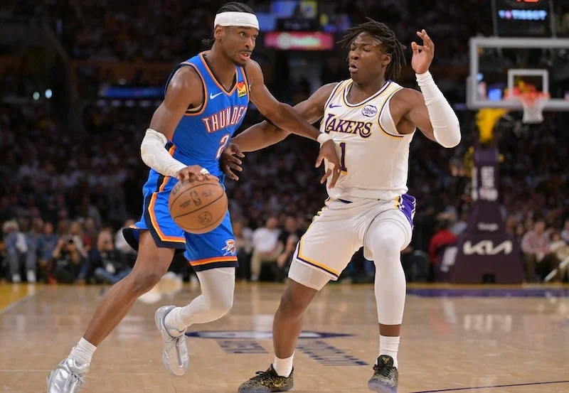 Adou Thiero gives Lakers a lift as elimination looms in Game 4