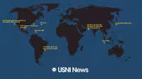 Carrier Strike Group Map Shows U.S. Ocean Reach on May 7