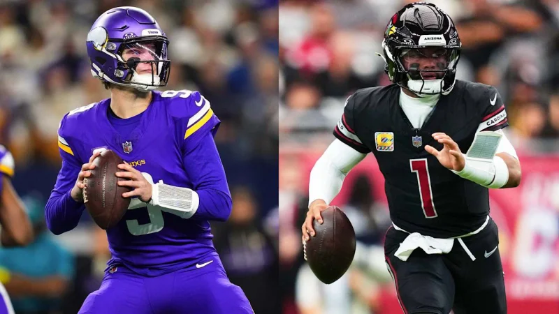 J J Mccarthy, Kyler Murray set for true Vikings quarterback battle