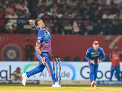 Suryansh Shedge watches Starc suffer costly IPL 2026 powerplay in Dharamsala