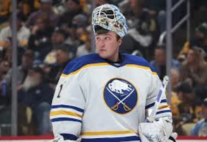 Ukko Pekka Luukkonen gets net in Sabres’ Game 4 morning skate
